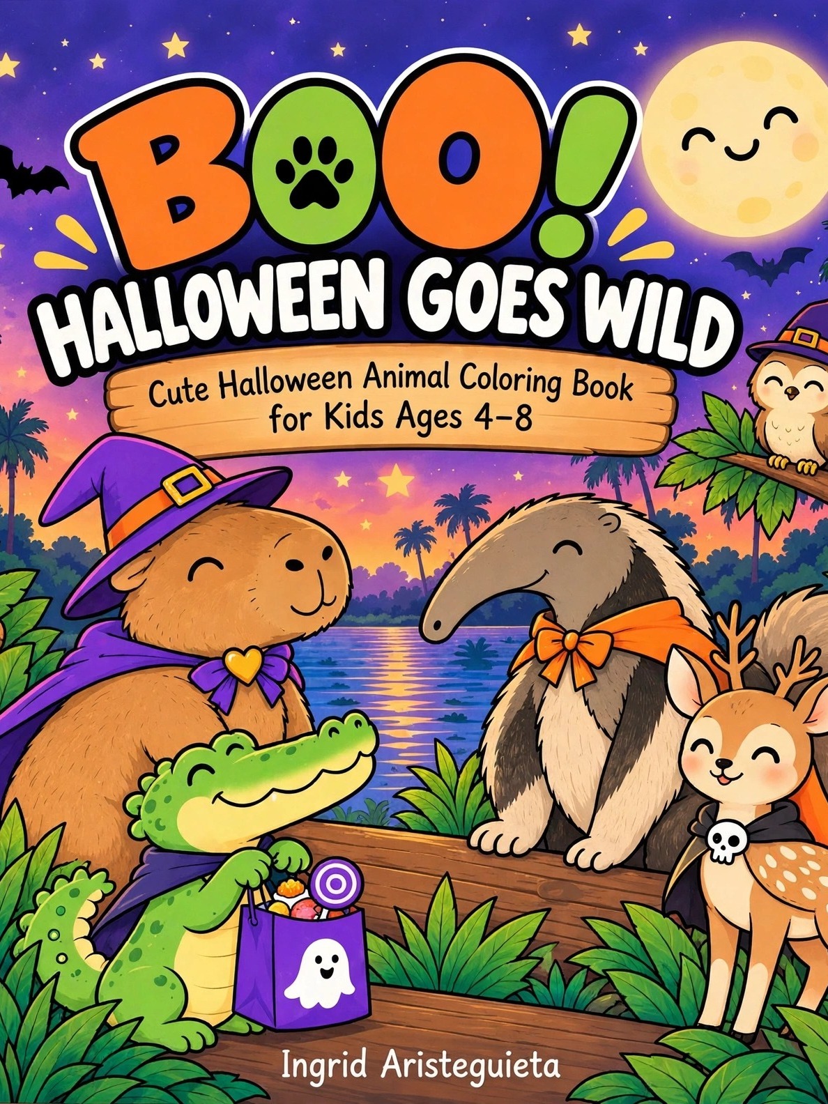 Portada de BOO! Halloween Goes Wild: animales venezolanos disfrazados para Halloween
